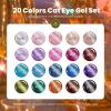 imageBeetles Cat Eye Gel Nail Polish Set  10 Colors Glitter Cat Eye Glint Gel Polish Kit Silver Nude Pink Blue Brown Purple Magnetic Shine Soak Off UV French Nail Art Salon DIY Manicure Gift for Women000Galaxy Gemlight