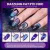 imageBeetles Cat Eye Gel Nail Polish Set  10 Colors Glitter Cat Eye Glint Gel Polish Kit Silver Nude Pink Blue Brown Purple Magnetic Shine Soak Off UV French Nail Art Salon DIY Manicure Gift for Women00 Stellar Mirage
