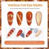 imageBeetles Cat Eye Gel Nail Polish Set  10 Colors Glitter Cat Eye Glint Gel Polish Kit Silver Nude Pink Blue Brown Purple Magnetic Shine Soak Off UV French Nail Art Salon DIY Manicure Gift for Women000Galaxy Gemlight