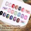 imageBeetles Fairy Garden Cat Eye Gel Nail Polish Set  6 Colors 15ML Spring Gel Polish Kit Glitter Pink Purple Blue Orange Red Green Magnetic Effect Soak Off UV Nail Art DIY Manicure Gift for Women000Golden Mirage