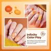 imageBeetles Fairy Garden Cat Eye Gel Nail Polish Set  6 Colors 15ML Spring Gel Polish Kit Glitter Pink Purple Blue Orange Red Green Magnetic Effect Soak Off UV Nail Art DIY Manicure Gift for Women00Twilight Warmth