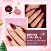 imageBeetles Gel Polish Soft Beam Cat Eye Gel Nail Polish Set  6 Colors Nude Pink Brown Purple Glitter Gel Nail Kit Magnetic Shine Soak Off UV Winter Salon DIY Manicure Gift for Women000Rose Petals