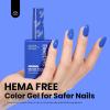 imageBeetles Navy Blue Gel Polish  Eclipse Blue Classic Gel Polish HEMAFree Nail Polish LongLasting Soak Off UV LED Nail Art Gel Home Salon 15ml05 fl ozHemafree Abyss Halo