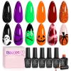 imageBeetles Petal Charm Cat Eye Gel Nail Polish Set  6 Colors 15ML Spring Gel Polish Kit Glitter Pink Purple Blue Orange Red Green Magnetic Effect Soak Off UV Nail Art DIY Manicure Gift for Women0Hocus Pocus