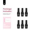 imageBeetles Rose Whispers Jelly Pink Gel Nail Polish Set  6 Colors Valentines Gel Polish Kit Jelly Pink Sheer Translucent Effect Soak Off UV Salon DIY Manicure Spring Gift for Women00Aesthetic Nude