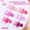 imageBeetles Rose Whispers Jelly Pink Gel Nail Polish Set  6 Colors Valentines Gel Polish Kit Jelly Pink Sheer Translucent Effect Soak Off UV Salon DIY Manicure Spring Gift for Women000Rose Whispers
