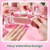 imageBeetles Rose Whispers Jelly Pink Gel Nail Polish Set  6 Colors Valentines Gel Polish Kit Jelly Pink Sheer Translucent Effect Soak Off UV Salon DIY Manicure Spring Gift for WomenPink Angel
