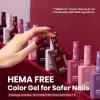 imagebeetles Purple Gel Polish Set  6 Colors Cassis Night Collection HEMAFree 15ml Dark Purple Glitter Shimmer Color Nails with Swatch Card Home Salon Soak Off UV LED Valentines Gift for WomenEmotional Symphony
