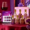 imagebeetles Purple Gel Polish Set  6 Colors Cassis Night Collection HEMAFree 15ml Dark Purple Glitter Shimmer Color Nails with Swatch Card Home Salon Soak Off UV LED Valentines Gift for WomenCassis Night