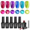 imageBeetles Fairy Prism Cat Eye Gel Nail Polish Set  6 Colors Glitter Cat Eye Gel Polish Kit Red Green Blue Pink Purple Magnetic Shine Soak Off UV Salon DIY Manicure Spring Gift for Women000Fairy Prism