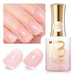 imageBeetles Barely Pink Gel Polish  15ml051 Fl Oz Large Capacity Light Pink Gel Nail Polish for Spring Valentines Nails Pastel Nail Art Salon Long Lasting Soak Off UV LED Nails Lamp Gifts for Her000Lilac Ripple