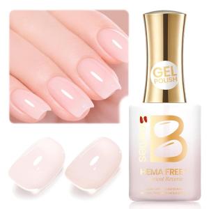imageBeetles Barely Pink Gel Polish  15ml051 Fl Oz Large Capacity Light Pink Gel Nail Polish for Spring Valentines Nails Pastel Nail Art Salon Long Lasting Soak Off UV LED Nails Lamp Gifts for Her000Apricot Reverie