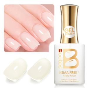 imageBeetles Barely Pink Gel Polish  15ml051 Fl Oz Large Capacity Light Pink Gel Nail Polish for Spring Valentines Nails Pastel Nail Art Salon Long Lasting Soak Off UV LED Nails Lamp Gifts for Her000Vanilla Scoop