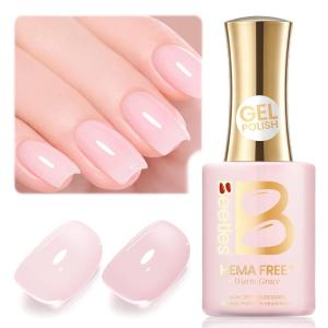 imageBeetles Barely Pink Gel Polish  15ml051 Fl Oz Large Capacity Light Pink Gel Nail Polish for Spring Valentines Nails Pastel Nail Art Salon Long Lasting Soak Off UV LED Nails Lamp Gifts for Her000Warm Grace