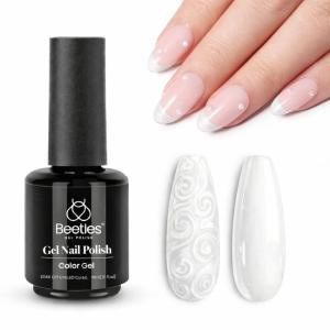 imageBeetles Butter Veil Yellow Jelly Gel Nail Polish  15ML Butter Yellow Gel Nail Polish Base Color Nail Concealer Sheer Translucent Effect Soak Off UV DIY Nail Art Manicure Gift for WomenNacre Shell