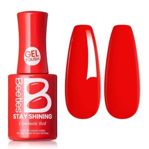 imageBeetles Butter Veil Yellow Jelly Gel Nail Polish  15ML Butter Yellow Gel Nail Polish Base Color Nail Concealer Sheer Translucent Effect Soak Off UV DIY Nail Art Manicure Gift for WomenCinematic Red