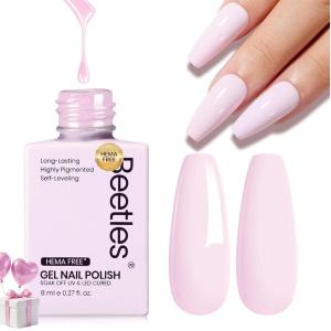 imageBeetles Cat Eye Gel Nail Polish  15ML 9D Cat Eye Chameleon Blue Glitter Gel Polish Magnetic Shimmer Effect Soak Off UV DIY Holo Blue Dream Manicure Gift for WomenDPink8ML Cream Puff