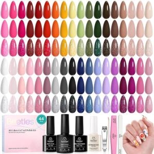 imageBeetles Cat Eye Gel Nail Polish Set  10 Colors Glitter Cat Eye Glint Gel Polish Kit Silver Nude Pink Blue Brown Purple Magnetic Shine Soak Off UV French Nail Art Salon DIY Manicure Gift for Women00 Colorful Muse