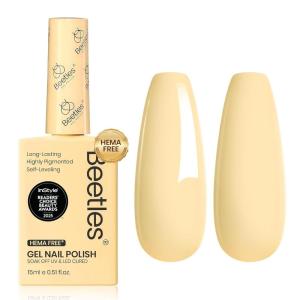 imageBeetles Navy Blue Gel Polish  Eclipse Blue Classic Gel Polish HEMAFree Nail Polish LongLasting Soak Off UV LED Nail Art Gel Home Salon 15ml05 fl ozHemafree Yellow Gel Nail Polish