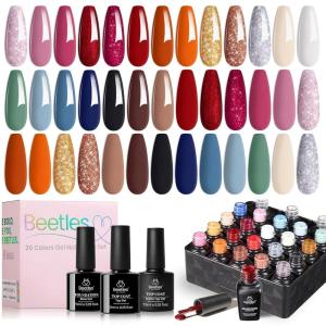 imageBeetles Pink Gel Polish Set  Pinks Escape 15ML051Fl Oz 6 Colors Hema Free Pink Gel Nail Polish Set Same Color Same Bottle Valentines Nails Long Lasting Soak Off UV LED Nail Lamp Gifts for Her00 20 Colors Glowing Attraction