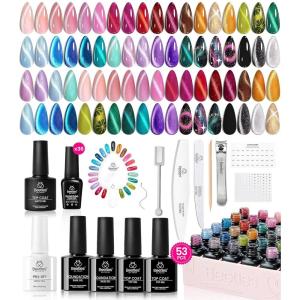 imageBeetles Pink Gel Polish Set  Pinks Escape 15ML051Fl Oz 6 Colors Hema Free Pink Gel Nail Polish Set Same Color Same Bottle Valentines Nails Long Lasting Soak Off UV LED Nail Lamp Gifts for Her000Enchanted Cat Eye