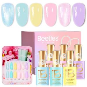 imageBeetles So In Love Collection  Glow In Love Valentine Gel Nail Polish Set Pink Gel Nail Art Set with Base Top Coat Mini Rose Bouquet Salon DIY at Home Valentines Day Gift for Women Wife GirlfriendDreamy Dollhouse