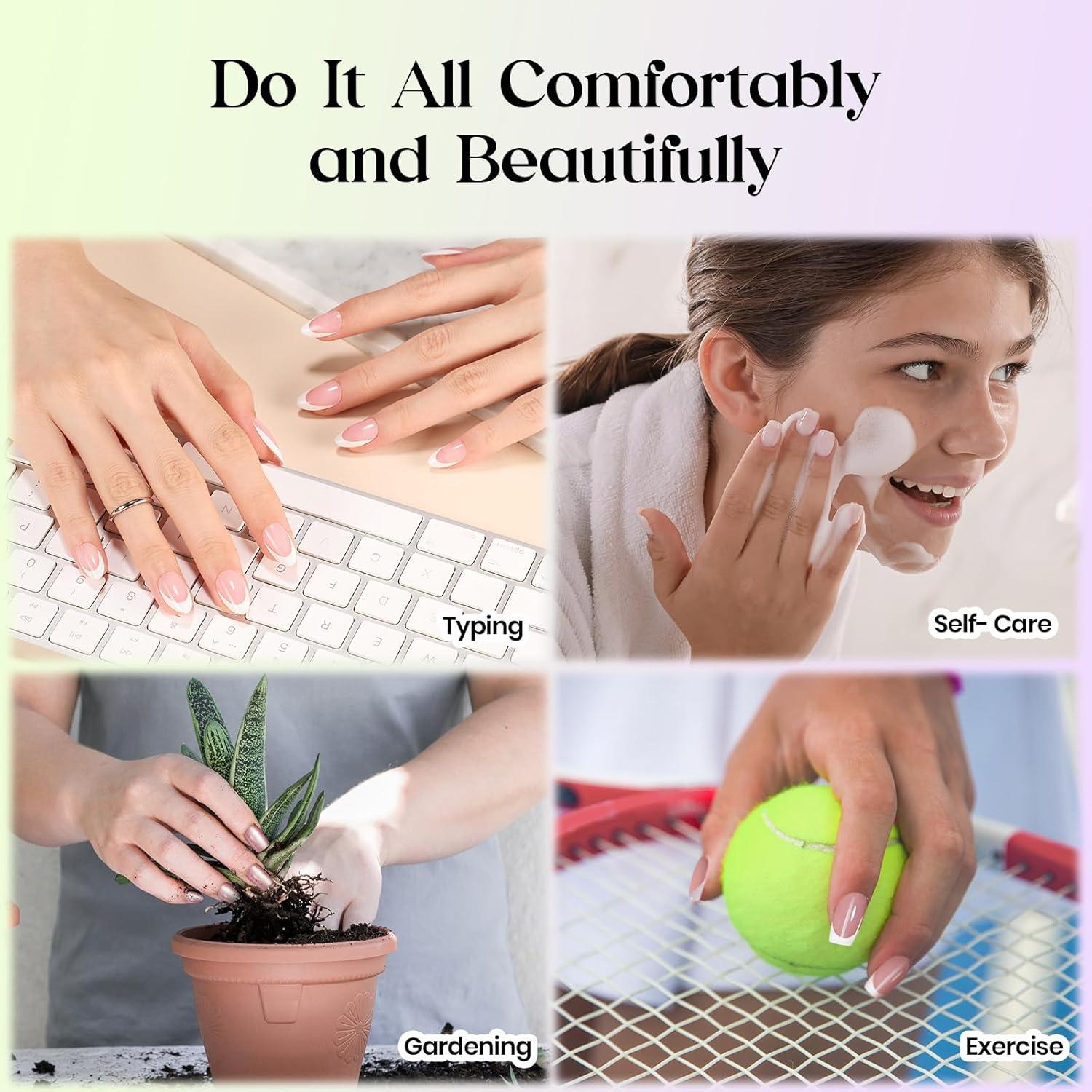 imageBeetles Cat Eye Press On Nails  Enchanted Aurora  7 Colors Medium Almond Press On Nails  16 Sizes 224 Pcs Natural Salon Quality For Red Blue Purple Nails St Patrick Day1S SquareCat Eye Fizz Aurora