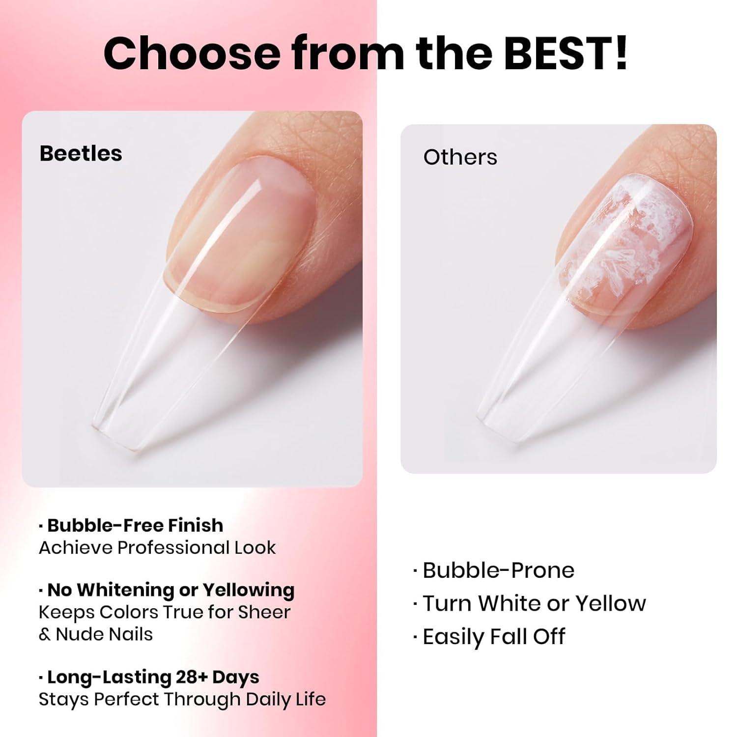 imageBeetles Cat Eye Press On Nails  Enchanted Aurora  7 Colors Medium Almond Press On Nails  16 Sizes 224 Pcs Natural Salon Quality For Red Blue Purple Nails St Patrick DayZ18ML Super Strong Nail Glue