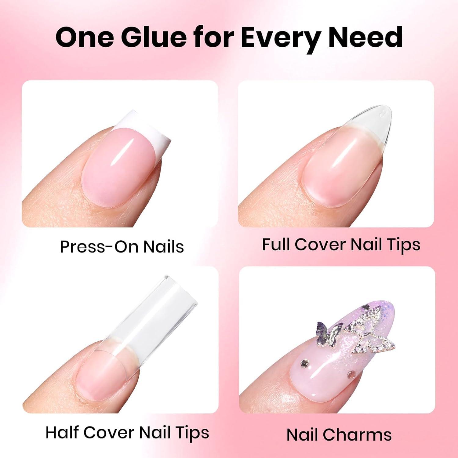 imageBeetles Cat Eye Press On Nails  Enchanted Aurora  7 Colors Medium Almond Press On Nails  16 Sizes 224 Pcs Natural Salon Quality For Red Blue Purple Nails St Patrick DayZ18ML Super Strong Nail Glue
