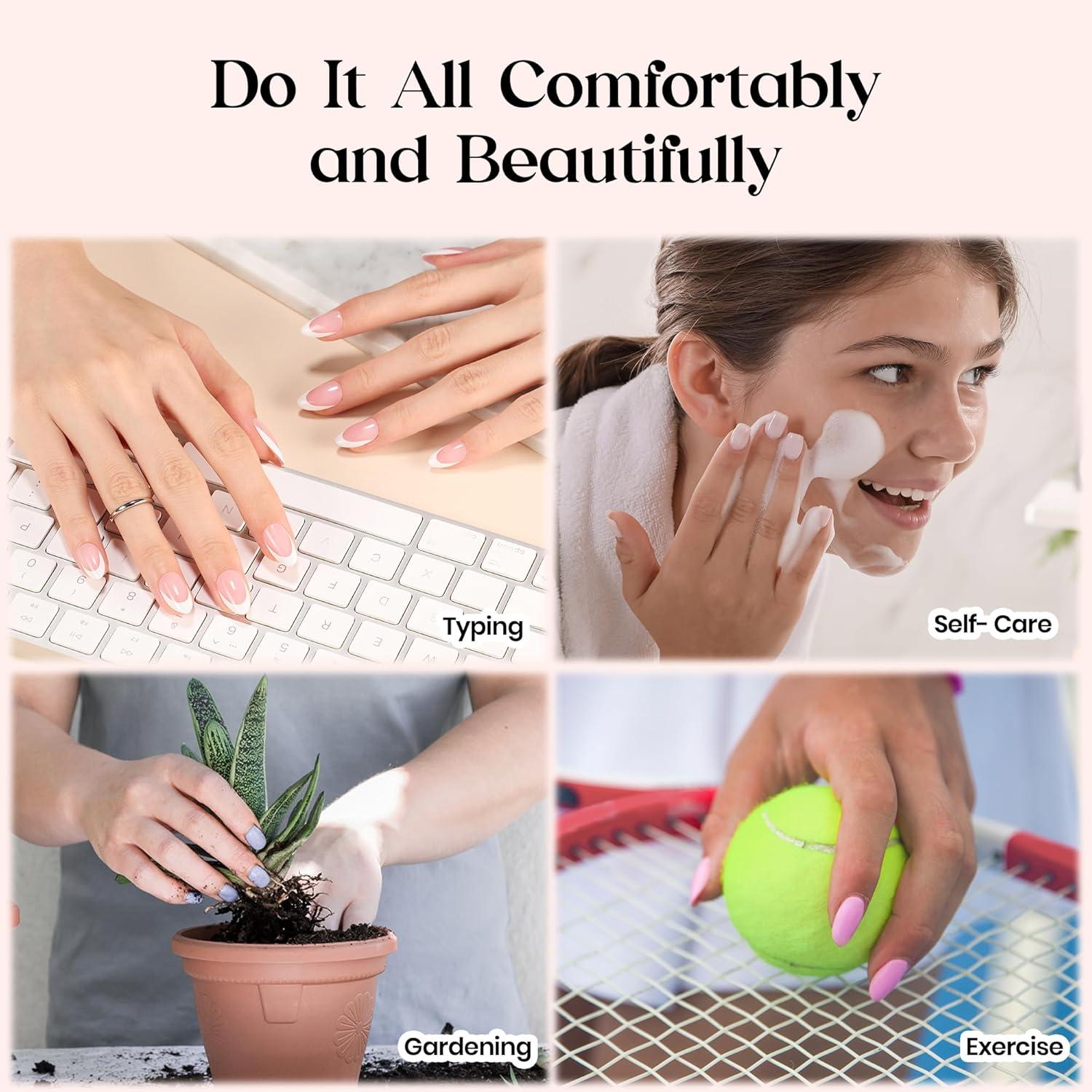 imageBeetles Cat Eye Press On Nails  Enchanted Aurora  7 Colors Medium Almond Press On Nails  16 Sizes 224 Pcs Natural Salon Quality For Red Blue Purple Nails St Patrick Day04M MediumCat Eye Midnight Aurora