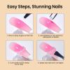 imageBeetles 3D Gel Nail Art with 3D Mold2 Pcs Sandy Glow Clear and White Solid Builder Gels for Nails NonSticky Sculpting with DualEnded Sculpture Pen Beginner Friendly DIY at HomeUV LED Lamp NeededGold