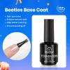 imageBeetles 3Pcs 15ml Pink Gel Nail Polish and No Wipe Gel Top Coat amp Base Coat Set Soak Off UV Lamp and Long Lasting Top Coat French Manicure Art Design Kit003 Pcs 15ml top base coat  color gel