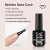 imageBeetles 3Pcs 15ml Pink Gel Nail Polish and No Wipe Gel Top Coat amp Base Coat Set Soak Off UV Lamp and Long Lasting Top Coat French Manicure Art Design Kit4color gel  top base coat 3 Pcs 15ml
