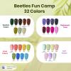 imageBeetles 80 Pcs Gel Nail Polish Kit with U V Light 20 Color Jelly Gel Nail Polish Set Milky Nude Red Purple Glitter Sheer Daylight Nails Kit with Cat Eye Top Coat Rubber Base Women Teens Girls Gifts1Fun Camp