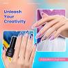imageBeetles 80 Pcs Gel Nail Polish Kit with U V Light 20 Color Jelly Gel Nail Polish Set Milky Nude Red Purple Glitter Sheer Daylight Nails Kit with Cat Eye Top Coat Rubber Base Women Teens Girls Gifts020 Colors