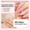 imageBeetles Builder Gel Nail KitJuicy Tint 6 Colors Jelly Pink Nude Builder Gels Apex Thickening Extension Strengthen Weak Nails for Beginners DIY SalonSpring Nails at HomeUV amp LED Lamp NeededSkin Poem
