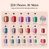 imageBeetles Cat Eye Press On Nails  Enchanted Aurora  7 Colors Medium Almond Press On Nails  16 Sizes 224 Pcs Natural Salon Quality For Red Blue Purple Nails St Patrick Day04S SquareCat Eye Galaxy Aurora