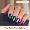 imageBeetles Cat Eye Press On Nails  Enchanted Aurora  7 Colors Medium Almond Press On Nails  16 Sizes 224 Pcs Natural Salon Quality For Red Blue Purple Nails St Patrick Day3S SquareCat Eye Mystic Aurora Kit