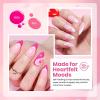 imageBeetles Easter Gel Polish Set  Blush Cotton 6 Colors Pink Gel Polish Set Jelly Glitter Pearl Nude Hot Pink Spring Easter Nails Salon Long Lasting Soak Off UV LED Nail Lamp Gifts for Her000Blush Cotton
