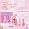 imageBeetles Glitter Gel Polish Set  Kaleido Galaxy 6 Colors Shimmer Chameleon Blue Green Purple UV LED Gel Nail Polish Sparkly Glitter Nail Gel Kit Nail Art Design Gel Spring Gifts for Women000Misty Blush Glow