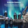 imageBeetles Glitter Gel Polish Set  Kaleido Galaxy 6 Colors Shimmer Chameleon Blue Green Purple UV LED Gel Nail Polish Sparkly Glitter Nail Gel Kit Nail Art Design Gel Spring Gifts for WomenKaleido Galaxy