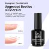 imageBeetles HEMAFree Gel Top and Base Coat 15ml TPO Free No Wipe Clear Glossy Gel Nail Polish Set Long Lasting Soak Off UV Lamp Upgraded Safe LowSensitivity Formula Nail Gifts for WomenBuilder Gel and Nail Glue and Top Coat