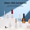 imageBeetles HEMAFree Gel Top and Base Coat 15ml TPO Free No Wipe Clear Glossy Gel Nail Polish Set Long Lasting Soak Off UV Lamp Upgraded Safe LowSensitivity Formula Nail Gifts for Women6 Pcs HemaFree Gel Base  Top Coat  Nail