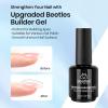 imageBeetles HEMAFree Gel Top and Base Coat 15ml TPO Free No Wipe Clear Glossy Gel Nail Polish Set Long Lasting Soak Off UV Lamp Upgraded Safe LowSensitivity Formula Nail Gifts for WomenClear Builder Gel and Glossy Top Coat
