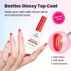 imageBeetles HEMAFree Gel Top and Base Coat 15ml TPO Free No Wipe Clear Glossy Gel Nail Polish Set Long Lasting Soak Off UV Lamp Upgraded Safe LowSensitivity Formula Nail Gifts for WomenClear Hema Free Gel Top and Base Coat 2Pcs
