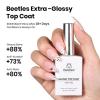 imageBeetles HEMAFree Gel Top and Base Coat 15ml TPO Free No Wipe Clear Glossy Gel Nail Polish Set Long Lasting Soak Off UV Lamp Upgraded Safe LowSensitivity Formula Nail Gifts for Women0  Clear 4 Pcs