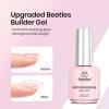 imageBeetles HEMAFree Gel Top and Base Coat 15ml TPO Free No Wipe Clear Glossy Gel Nail Polish Set Long Lasting Soak Off UV Lamp Upgraded Safe LowSensitivity Formula Nail Gifts for Women2 Pcs HemaFree Gel Top CoatBuilder Gel