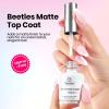 imageBeetles HEMAFree Gel Top and Base Coat 15ml TPO Free No Wipe Clear Glossy Gel Nail Polish Set Long Lasting Soak Off UV Lamp Upgraded Safe LowSensitivity Formula Nail Gifts for Women3 Pcs Gel Base and Top CoatMatte top coat