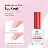 imageBeetles HEMAFree Gel Top and Base Coat 15ml TPO Free No Wipe Clear Glossy Gel Nail Polish Set Long Lasting Soak Off UV Lamp Upgraded Safe LowSensitivity Formula Nail Gifts for Women2 Pcs HemaFree Gel Top CoatBuilder Gel