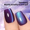 imageBeetles Lagoons Blush Purple Cat Eye Gel Nail Polish  15ML Purple Cat Eye Glitter Gel Polish Magnetic Shimmer Effect Soak Off UV Nail Art Design Salon DIY Manicure Gift for WomenAMystic Amethyst